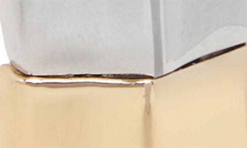 Saachi Modern Twist Two-tone Bangle Bracelet In Gold