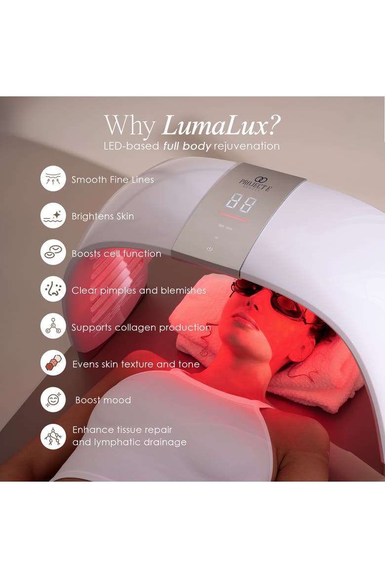 LumaLux Dome Face & Body LED Light Therapy Device, Alternate, color, White