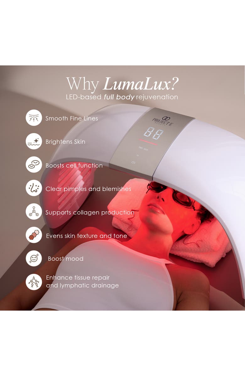 Project E Beauty LumaLux Dome Face & Body LED Light Therapy Device, Alternate, color, White