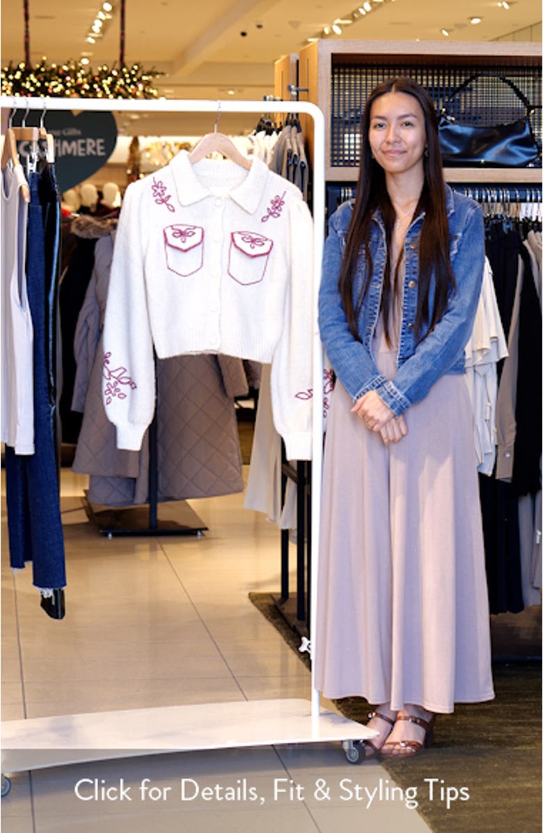 Zharia Metallic Soutache Alpaca & Wool Blend Cardigan, sales video thumbnail