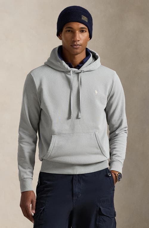 Polo Ralph Lauren Loopback Cotton Fleece Hoodie In Gray