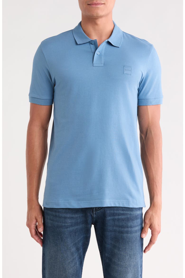 Passenger Cotton Stretch Polo, Main, color, OPEN BLUE