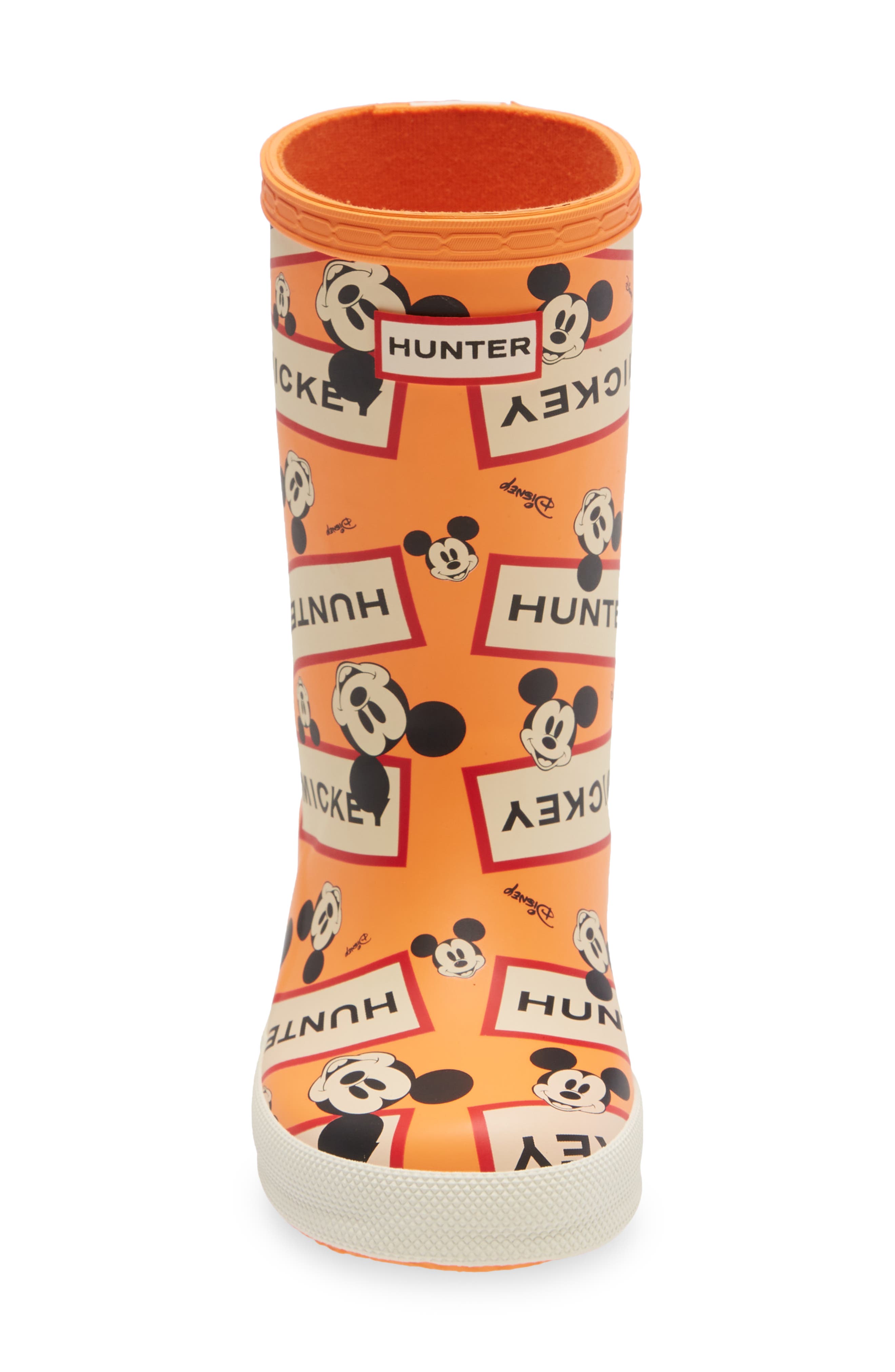 Classic Disney Print Rain Boot, Alternate, color, AURORA ORANGE
