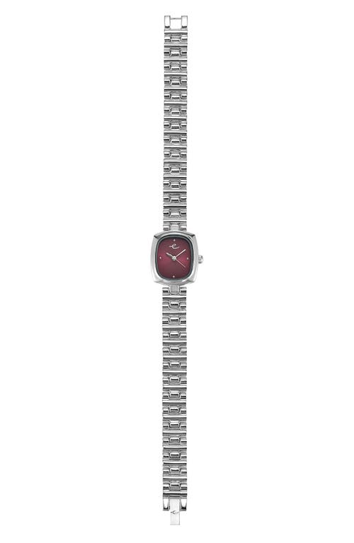 Ettika Square Dial Bracelet Watch, 20mm X 23mm In Metallic