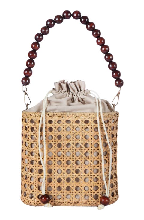 Amalfee Rattan Shoulder Bag
