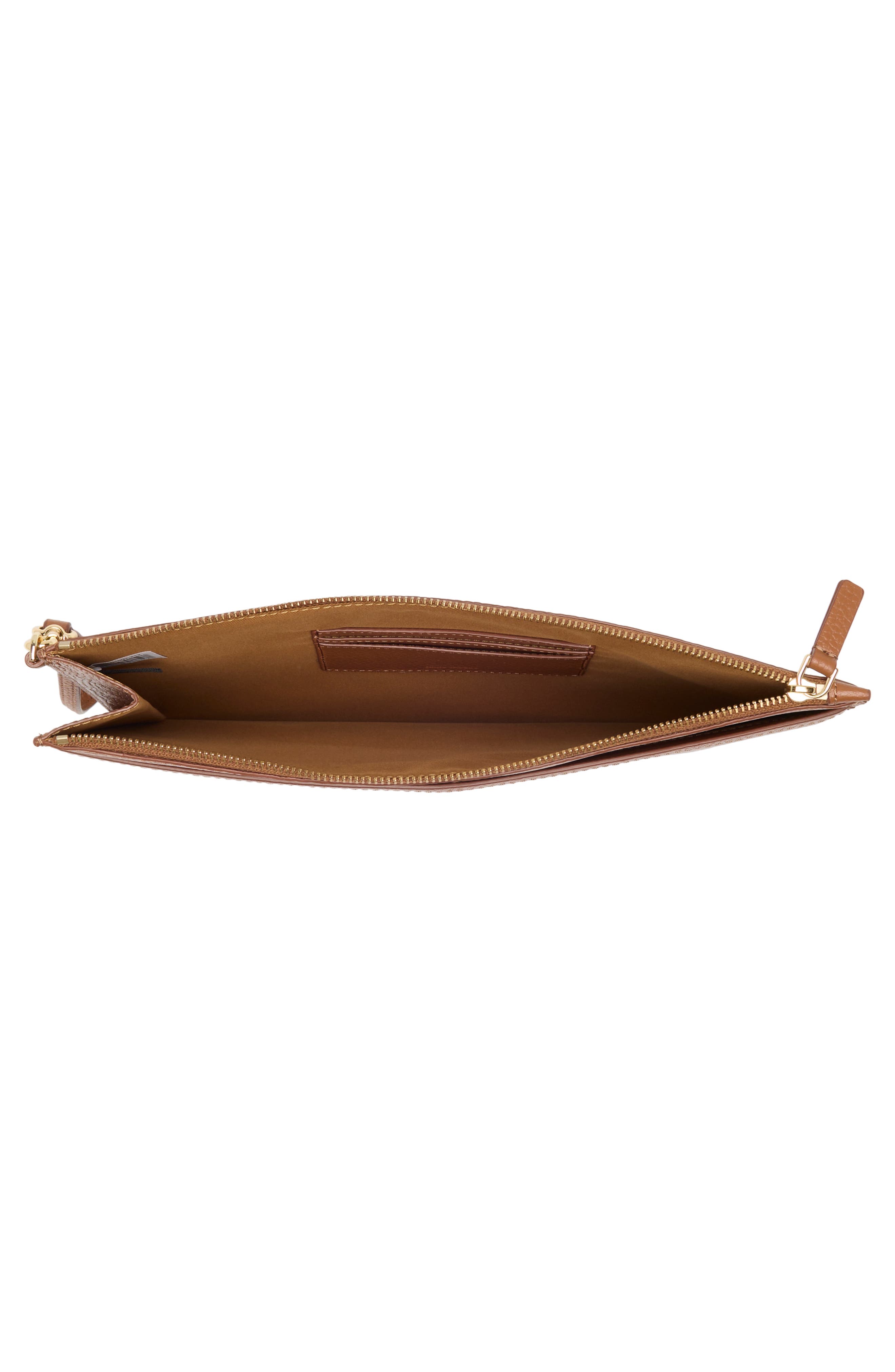 The Large Leather Wristlet, Alternate, color, ARGAN OIL