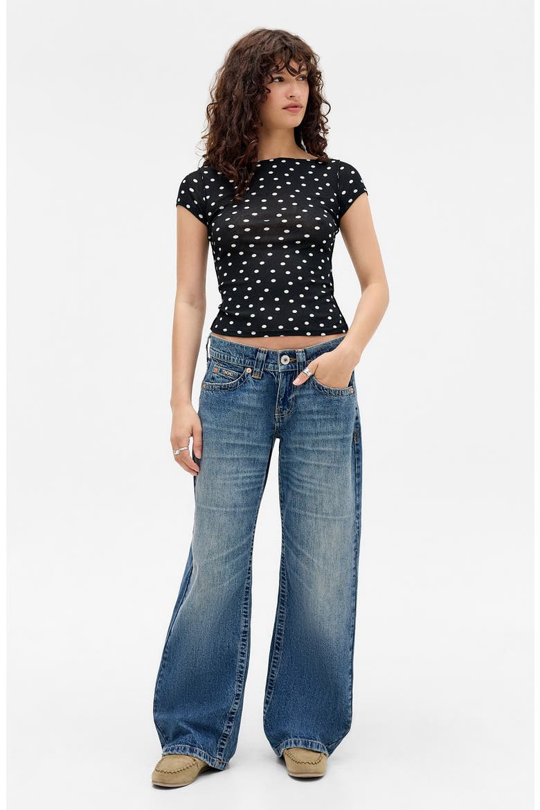 Kayla Wide Leg Jeans, Alternate, color, STORMY NIGHT