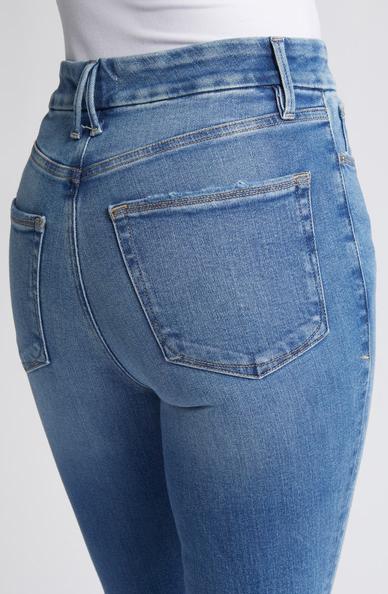 Good American Good Super Bell Bottom Jeans, Alternate, color,