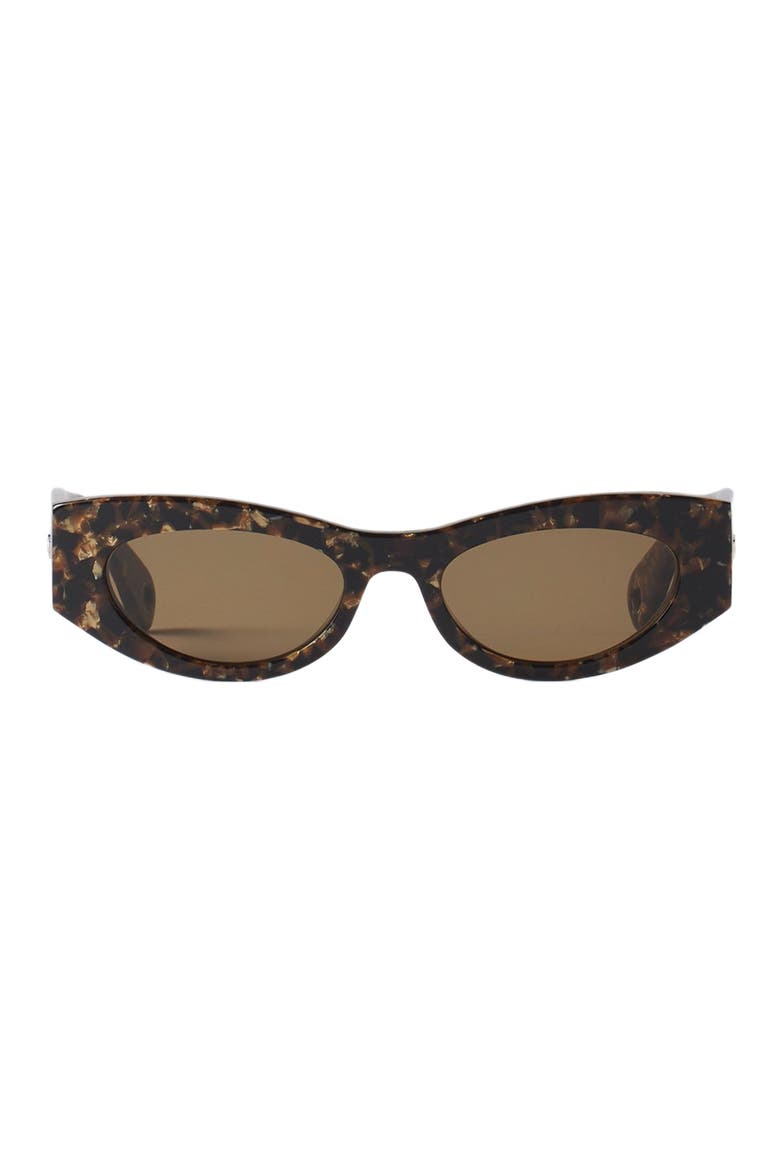 Logo Sunglasses, Main, color, GOLD/BROWN