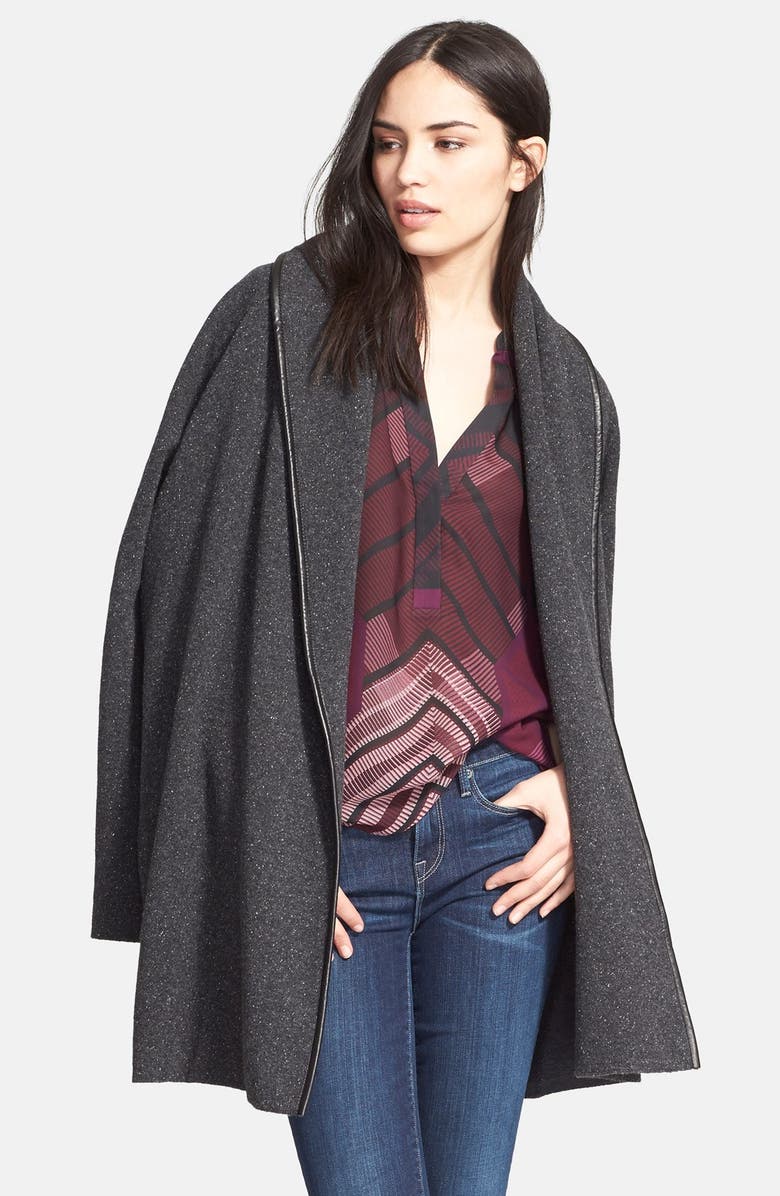 Vince Car Coat Drape Cardigan, Alternate, color,