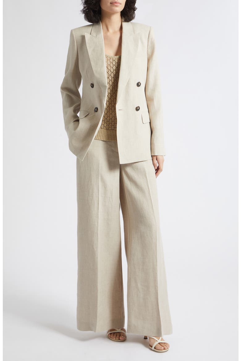 Kit Wide Leg Linen Pants, Alternate, color, NEUTRAL