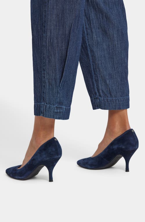 Nydj Pleated High Waist Balloon Trouser Jeans In Blue