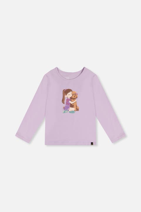 Organic Cotton Sparkly Graphic Long Sleeve T-Shirt