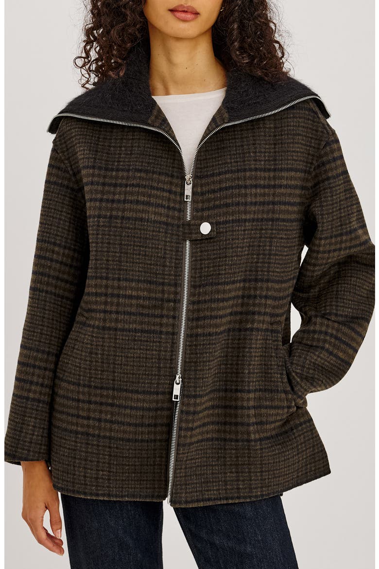Silves Plaid Wool Blend Jacket, Main, color, HIGHLAND PLAID