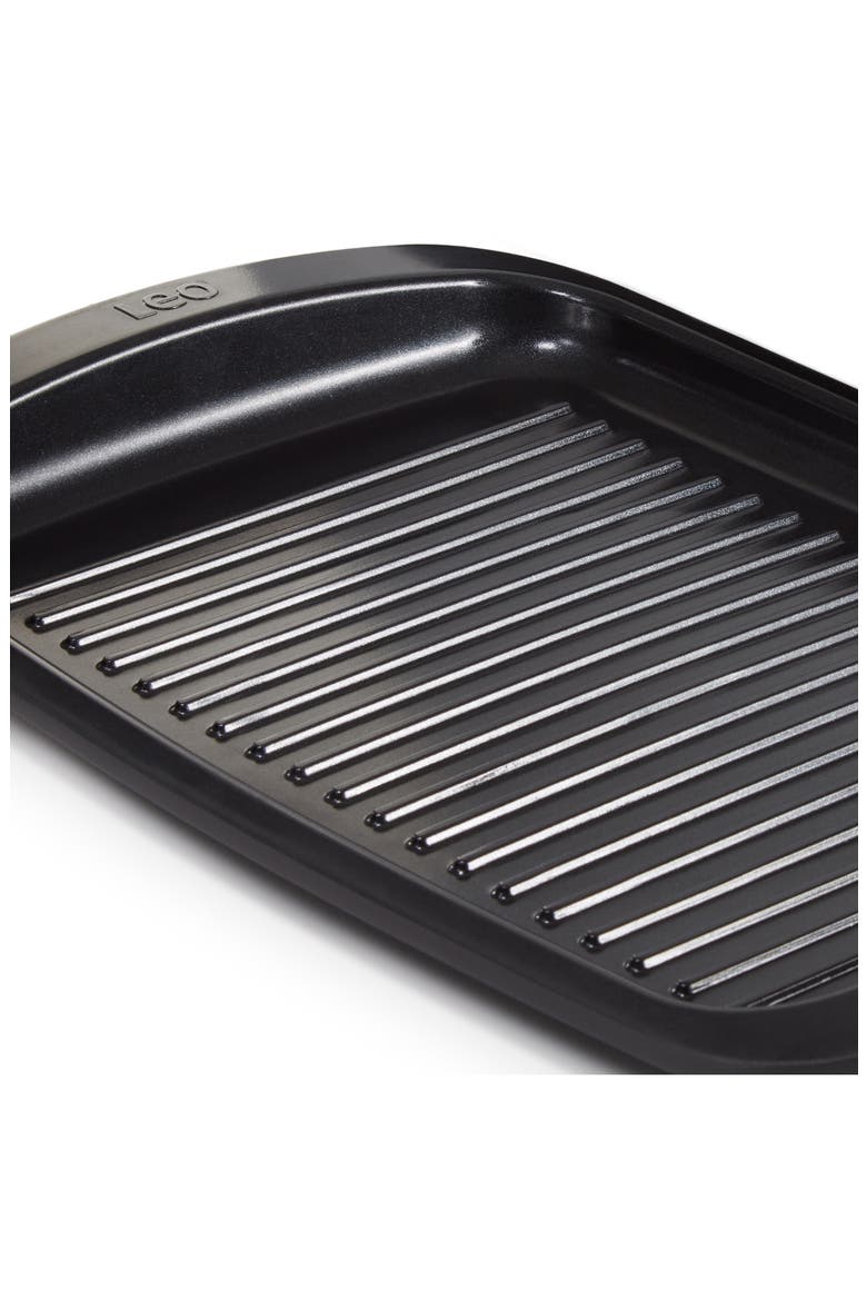 Leo Graphite 12.75" Grill Plate, Alternate, color, BLACK