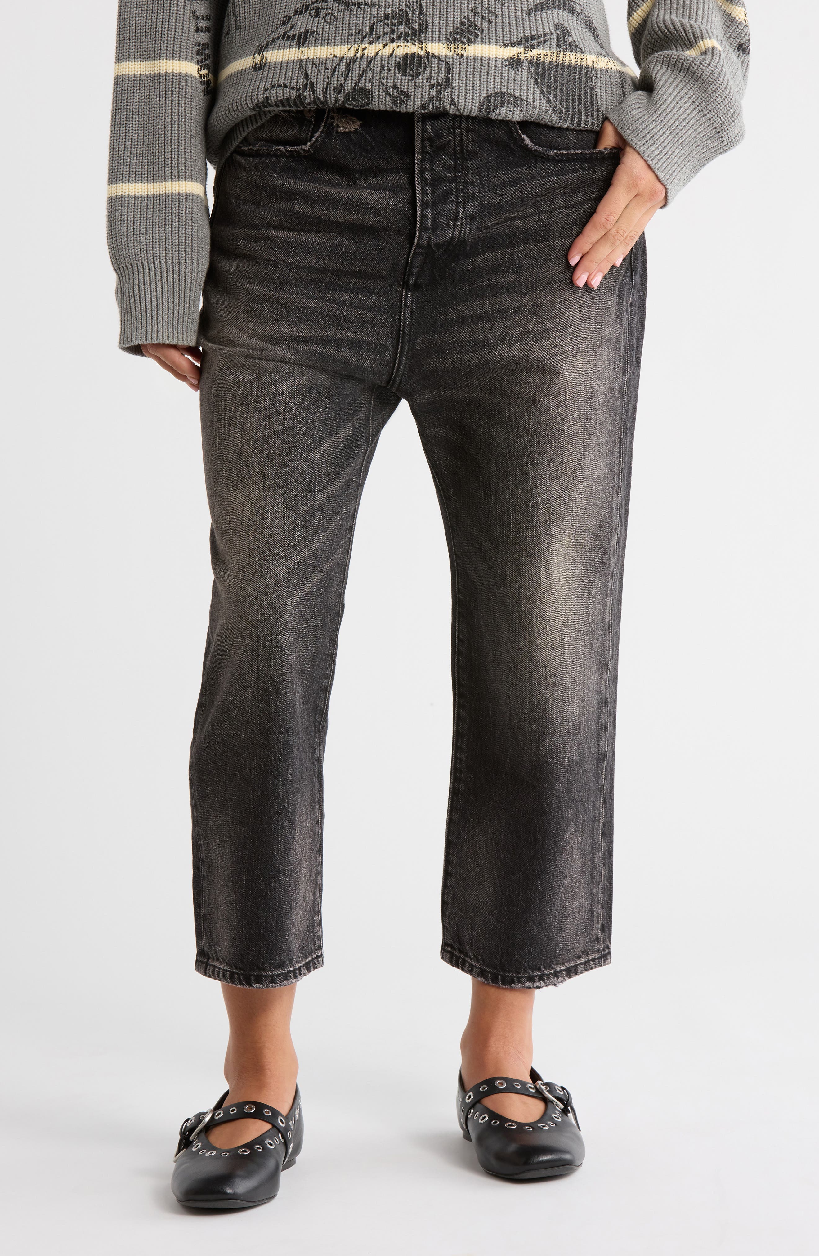 R13 Tailored Drop Straight Leg Jeans