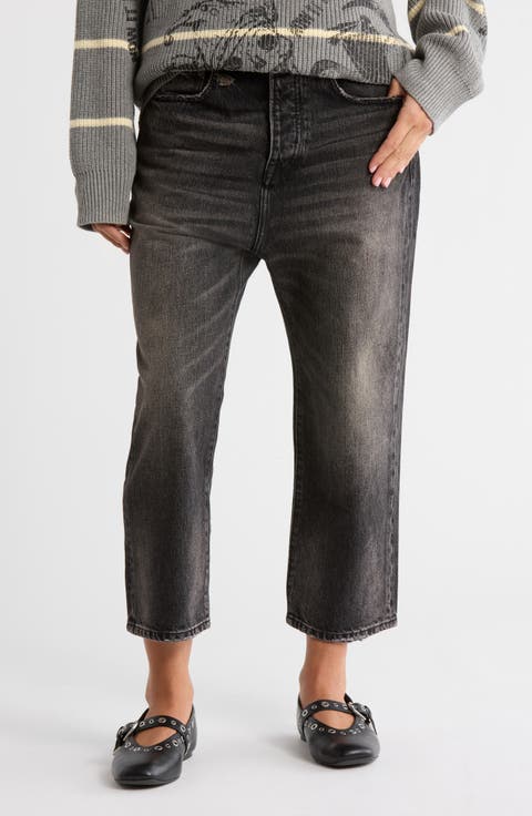 Tailored Drop Straight Leg Jeans (Arvin Black)
