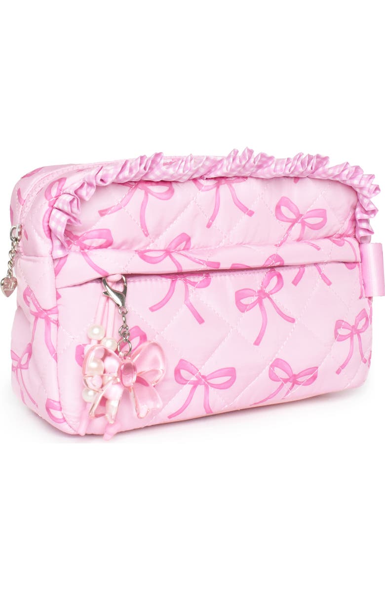 OMG Accessories Kids' Bow Quilt Pouch, Alternate, color, Lollipop