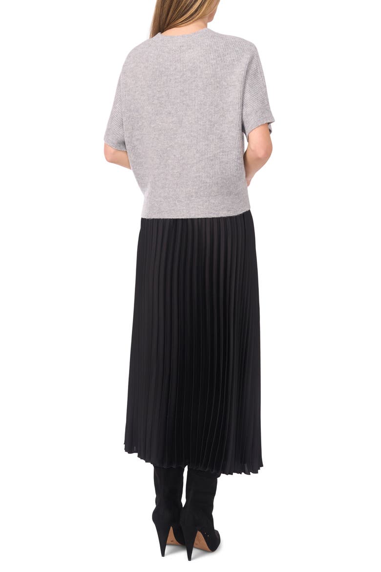 Short Sleeve Sweater, Alternate, color, LIGHT HEATHER GREY