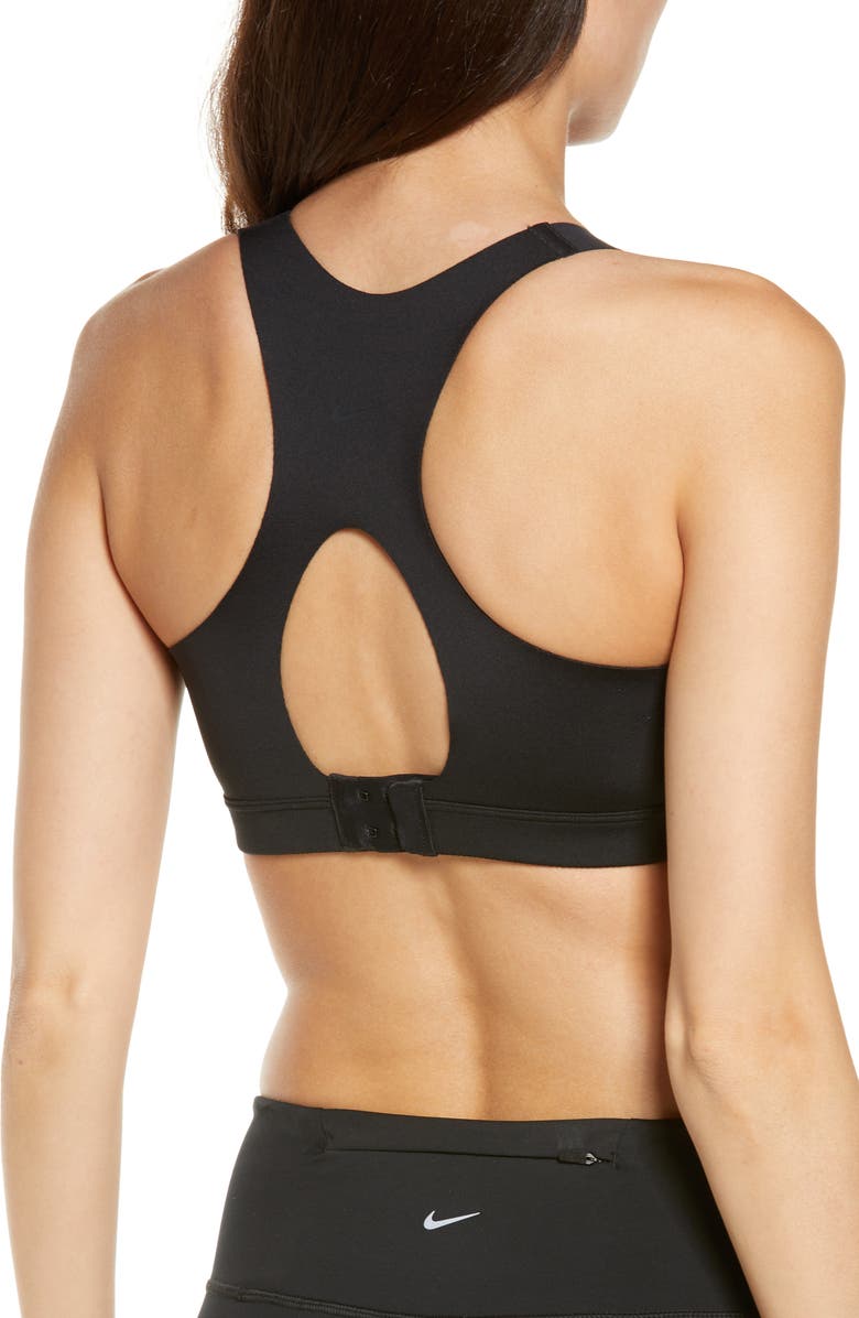 Nike Dri-FIT Alpha Padded Zip Front Sports Bra, Alternate, color, 
