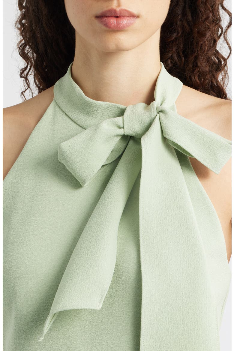 Ruffle Detail Stretch Crepe Dress, Alternate, color, PISTACHIO