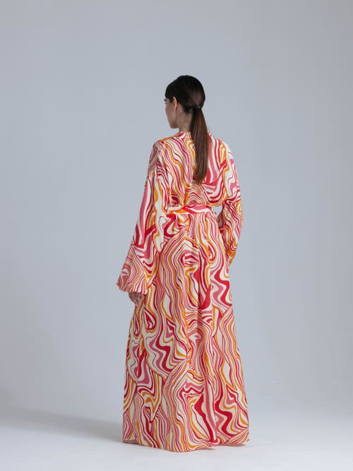 Alas Viscose Robe In Red