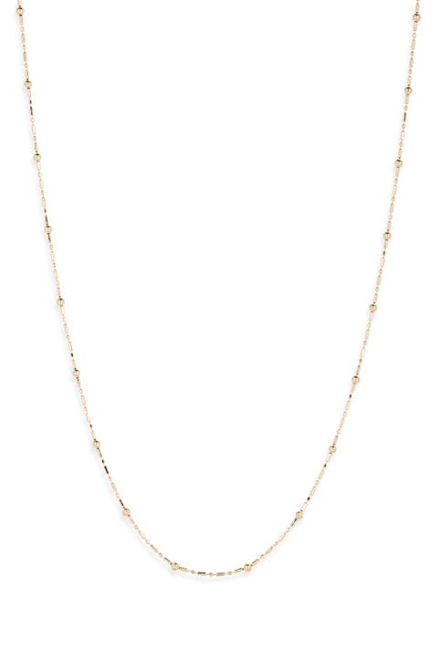 14K Gold Ball Station Necklace (Nordstrom Exclusive)