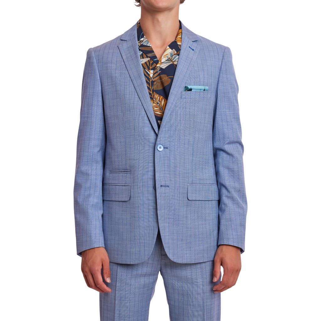 Paisley & Gray Dover Slim Fit Vertical Stripe Sport Coat In Blue