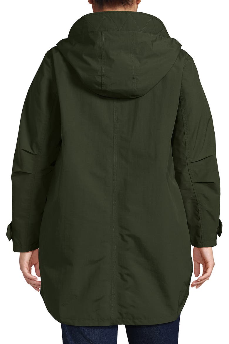 Squall A-Line Rain Jacket, Alternate, color, Darkest Olive