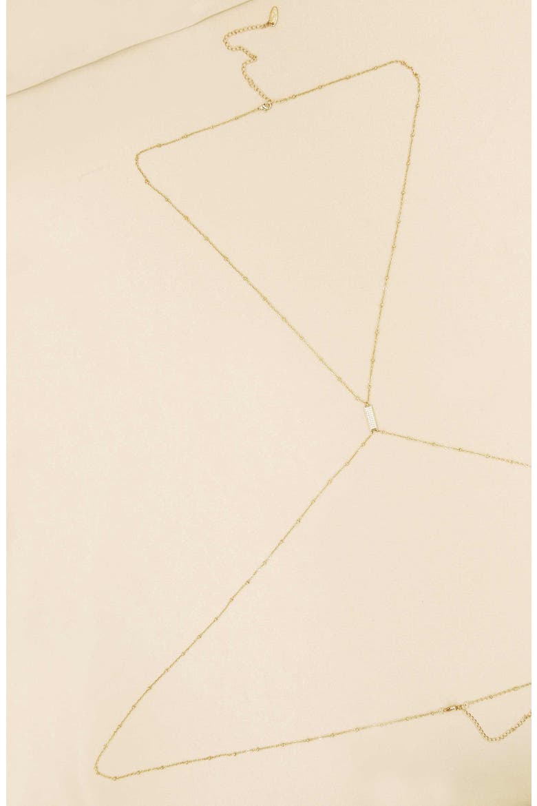 Simple Body Chain, Alternate, color, GOLD