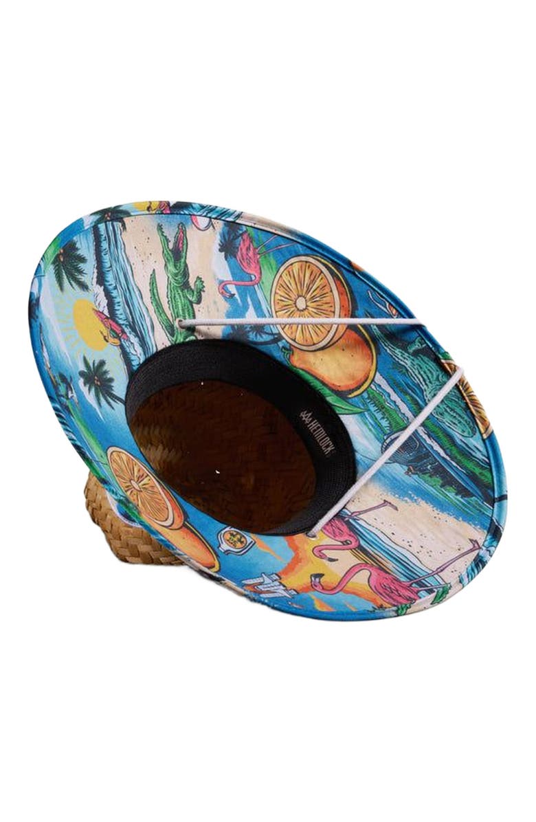 Hemlock Seaside Straw Lifeguard Hat, Alternate, color, Beachside