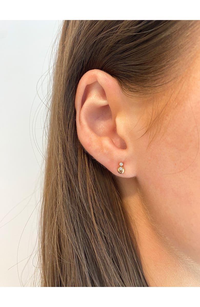 Dana Rebecca Designs Lulu Jack Diamond Stud Earrings, Alternate, color, Yellow Gold