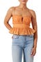 Sylan Plissé Peplum Camisole