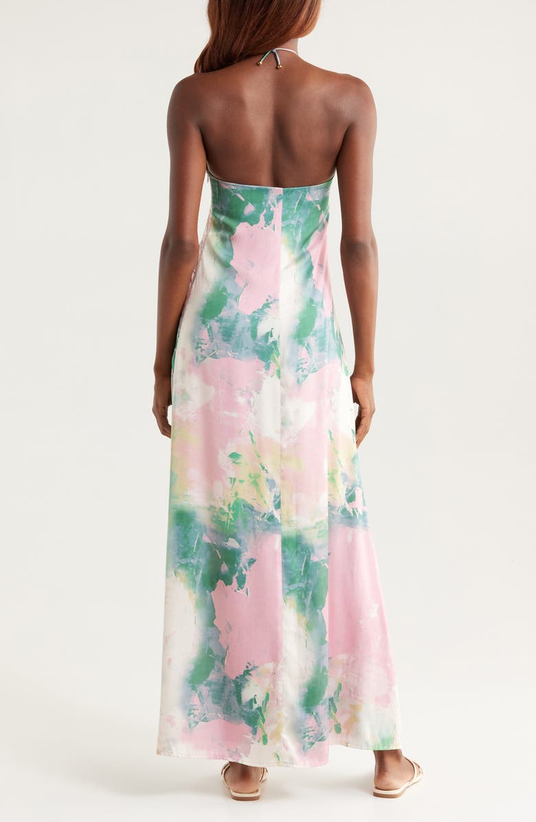 BOAMAR Mar Halter Cover-Up Dress, Alternate, color, Pink Multi