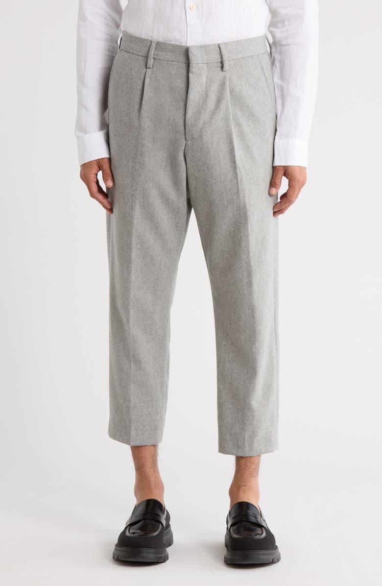 NN07 Bill Wool Blend Trousers, Main, color, Grey Melange