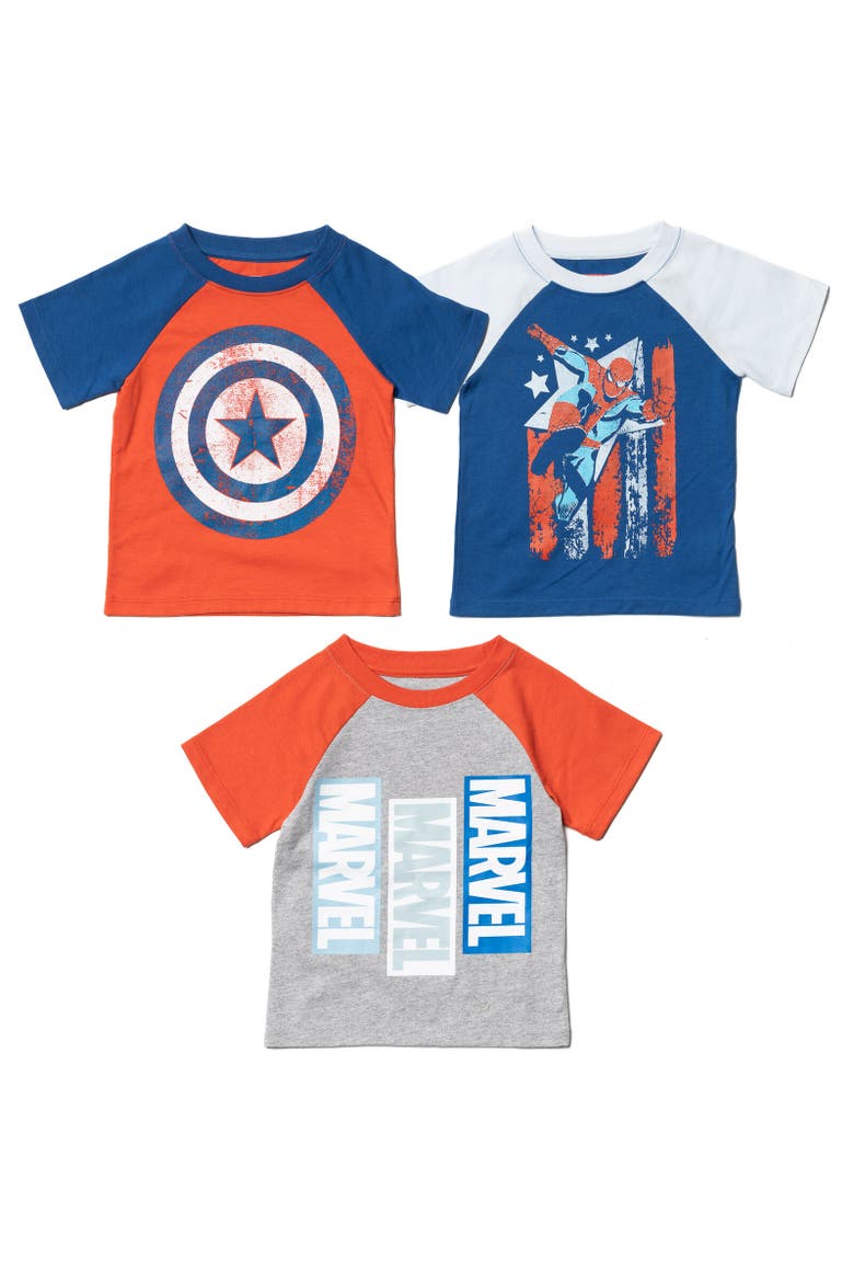 Avengers 3-Pack T-Shirts, Main, color, Multicolor