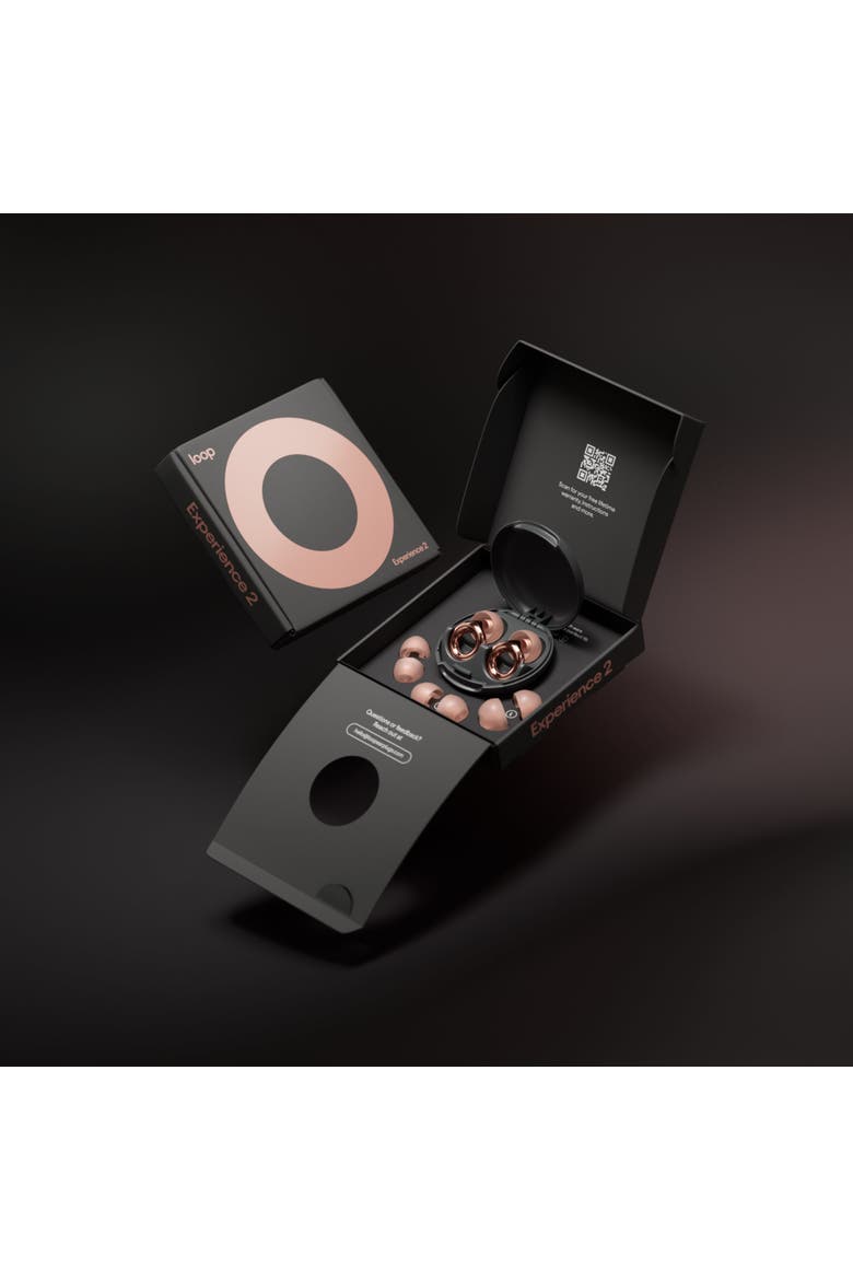 Experience 2 Earplugs Stylish Hearing Protection for Concerts & Festivals, Alternate, color, Rose Gold