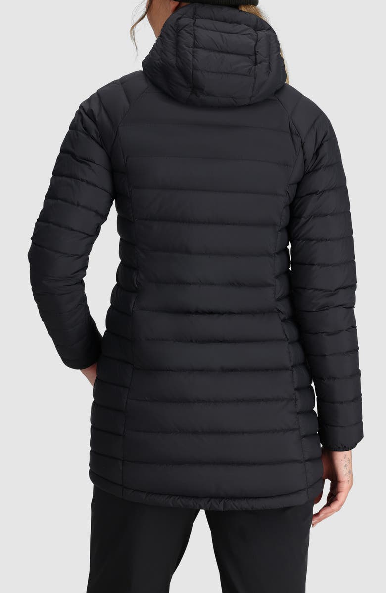 Outdoor Research Transcendent Water Resistant 800 Fill Power Down Coat, Alternate, color, Black