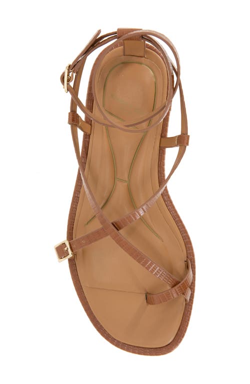 Kenneth Cole Paros Ankle Strap Sandal In Tan Lizard
