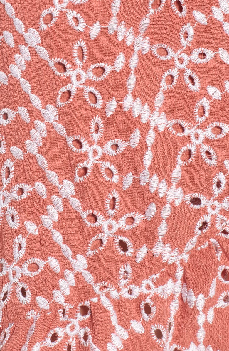 BP. Eyelet Wrap Minidress, Alternate, color,