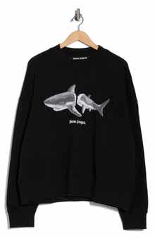 Palm Angels Shark Cotton Blend Sweatshirt