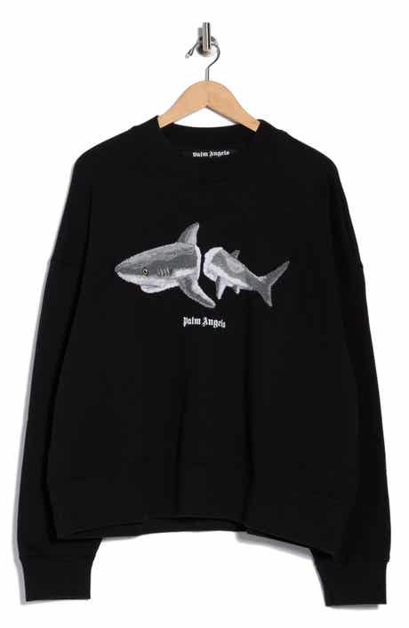 Palm Angels Shark Cotton Blend Sweatshirt