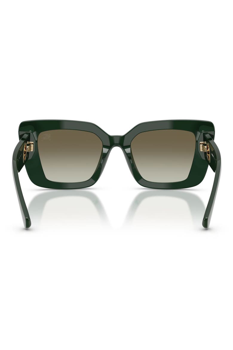 51mm Cat Eye Sunglasses, Alternate, color, GREEN / GREEN GRADIENT