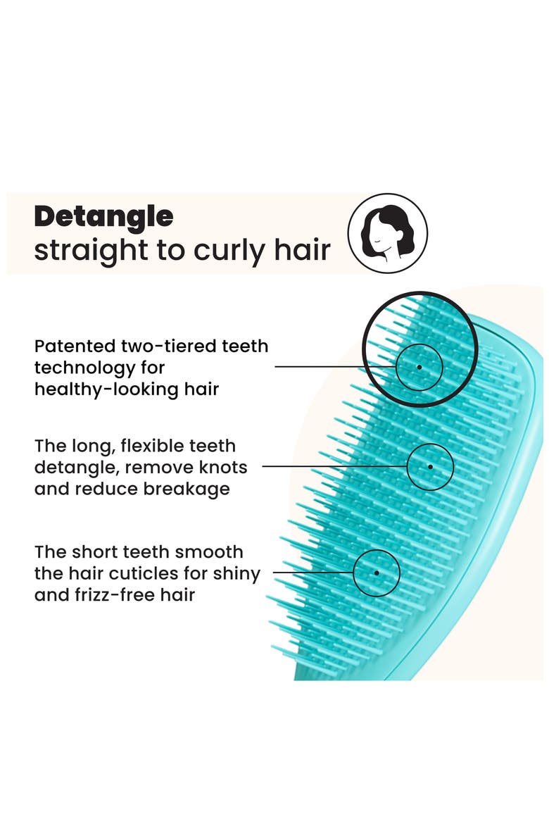 Ultimate Detangler Hairbrush - Straight to Wavy, Alternate, color, MARLIN BLUE