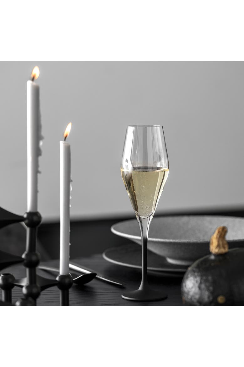Manufacture Rock Champagne Flute Set of 4, Alternate, color, clear