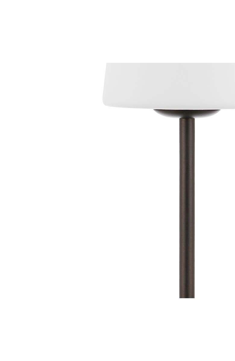 JONATHAN Y Carson Modern Minimalist Iron Rechargeable Integrated Portable LED Table Lamp, Alternate, color, Oil Rubbed Bronze