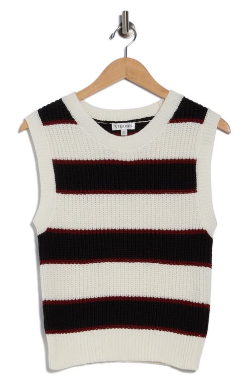 Vigoss Rugby Sweater Vest In Black