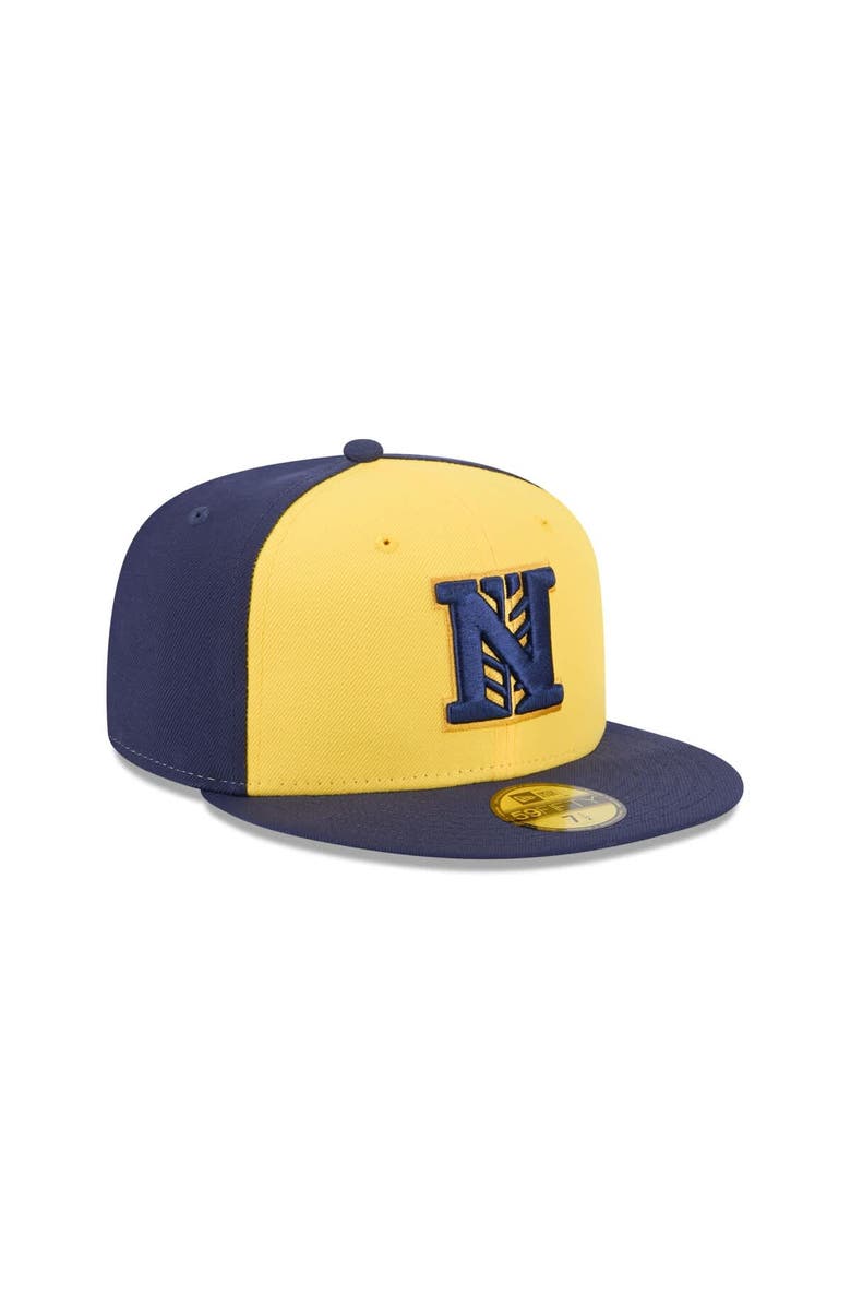 New Era Men's New Era Gold Nashville Sounds Theme Nights 59FIFTY Fitted Hat, Alternate, color, Gold