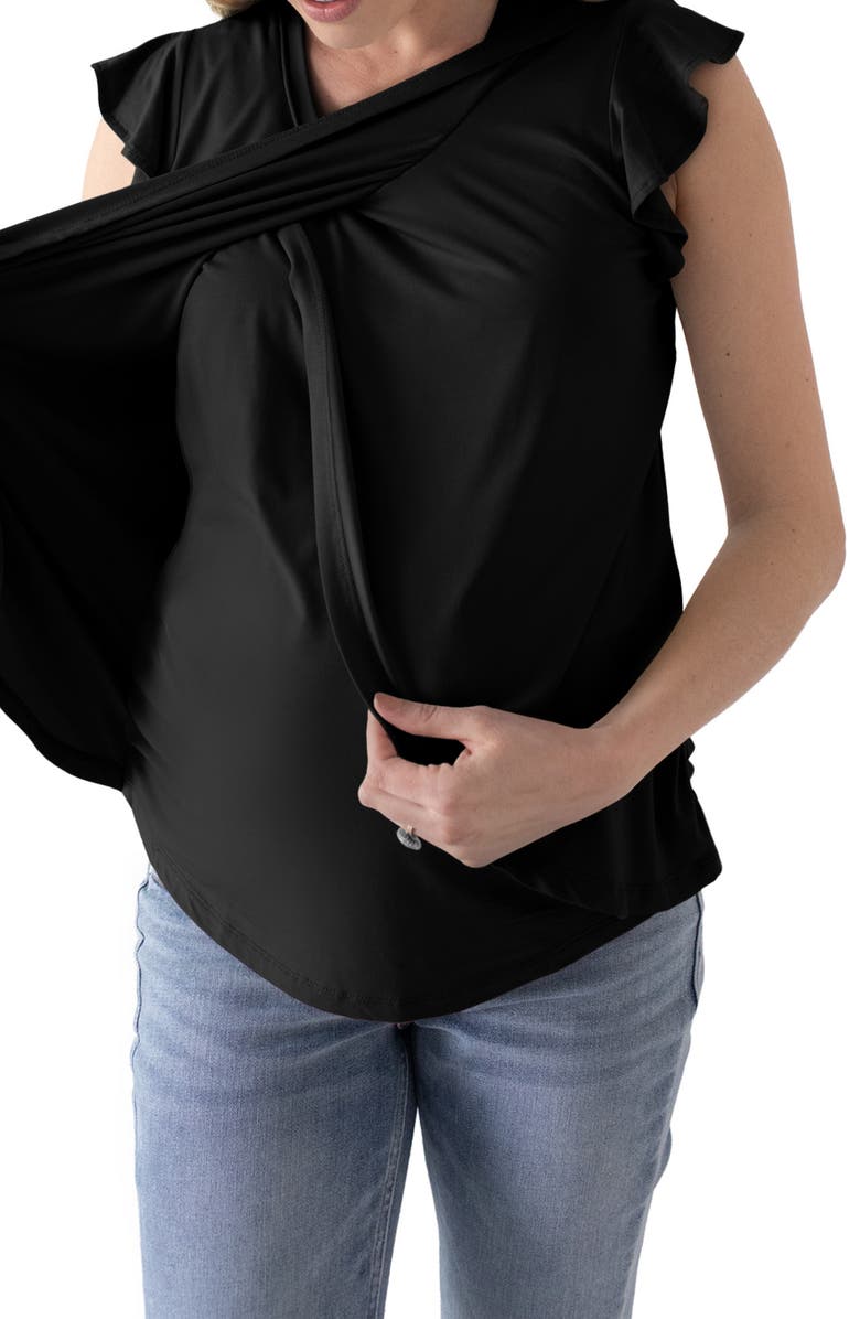 Kindred Bravely Tulip Hem Maternity/Nursing Top, Alternate, color, 