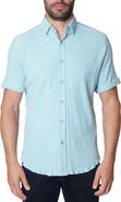 Robert Graham Hammond Short Sleeve Knit Button-Up Shirt